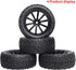 Outer Diameter 2.99inch(76mm) 1/10 On Road Touring Car Wheels and Tires 12mm Hex for Traxxas 4Tec 2.0 Latrax Teton Redcat EPX Drift Car HSP Flying...