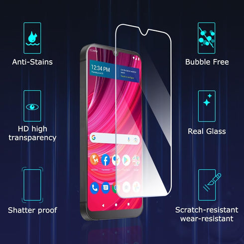 ?2 PACK? Blu View 4 B135DL Screen Protector with 9H Hardness Touch Sensitive Easy Installation Tempered Glass Film...