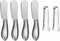 Spreader Knife Set,6-Piece Cheese and Butter Spreader Knives,Mini Serving Tongs,Stainless Steel Multipurpose Butter Knives (Silver)...