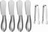Spreader Knife Set,6-Piece Cheese and Butter Spreader Knives,Mini Serving Tongs,Stainless Steel Multipurpose Butter Knives (Silver)...