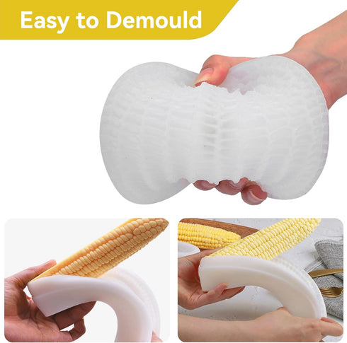 3D Corn Silicone Mold, Baking Molds Dessert Molds Silicone Mold Mousse Cake, Pastry, Chocolate, Soap...