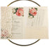 25pcs 5"x7.28" Ivory Vintage Tri Fold Wedding Invitations Cards pocket Pearl Paper Laser Cut Hollow Carving Greeting invites Covers only no envelo...