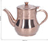 Teapots, 500ML Rose Gold Stainless Steel Teapot Integrated Cover and Anti?scalding Handle Design Tea Pot with Removable Infuser Suitable for Confe...