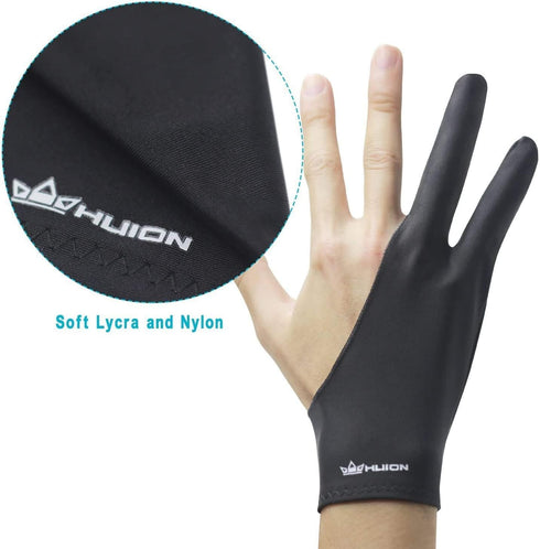Huion Artist Glove for Drawing Tablet (1 Unit of Free Size, Good for Right Hand or Left Hand) - Cura CR-01...
