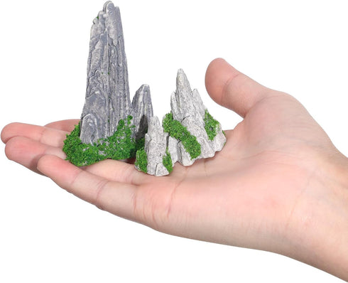 GANAZONO Mini Rockery Decoration Miniature Zen Garden Rockery Decor 8Pcs Bonsai Ornament Accessories Mini Bonsai Figurines Ornament Plant Pot Terr...