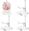 4 Pcs Adjustable Metal Arm Display Stand Easel with Acrylic Base Rock Display Easel Holder Acrylic Easel Crystal Display Stand Clear Plate Stand f...