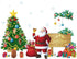 Santa Claus Christmas Tree Wall Decals Christmas New Year Peel and DIY Stickers Decoration for Home Office Nursery Decor...
