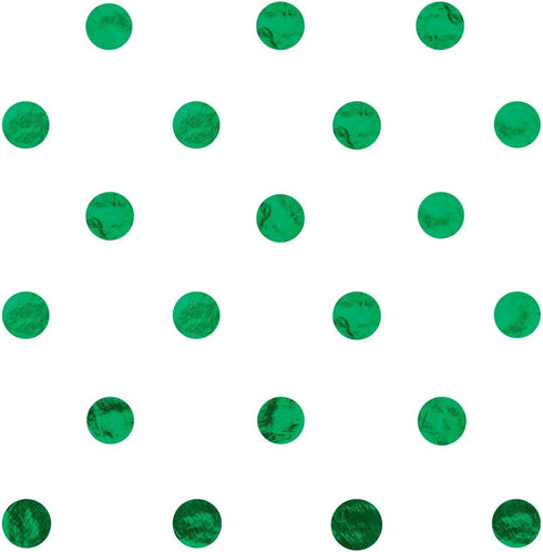 Jillson Roberts Hot Stamped Tissue Available in 5 Colors, Metallic Green Dots, 24-Sheet Count...