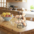 Flexzion Egg Skelter Modern Spiral Egg Holder Countertop (Medium Egg Display) - Freestanding Wired Countertop Egg Holder for Fresh Eggs, Dispenser...