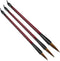 3 Sizes Chinese Calligraphy Brush Set, Kanji Sumi Drawing Brush with Resin Handle, Professional Traditional Chinese Painting Brush for Beginners S...