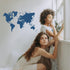FINGERINSPIRE 4 Pcs Big World Map Painting Stencil 8.3x11.7 inch Reusable World Map Combination Pattern Drawing Template Continental Plate Decor S...