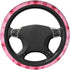 Pink Flowers Cute Steering Wheel Cover for Women Girls Car SUV 15 Inch Universal Fit Auto Accessories Personalized...