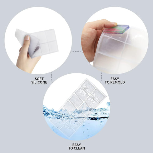CHIGIH Tarots Card Resin Molds,24 Silicone Major Arcana Cards Molds for Casting DIY Epoxy Models Tarots Card and Jewelry for Games,Decoration,Divi...