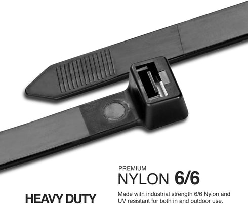 TR Industrial Ultra Heavy Duty Multi-Purpose UV Cable Ties (11.8")...
