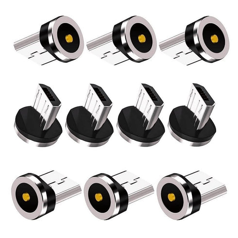 Magnetic Charging Series (Micro Tips) 10pcs,Just Micro Tips Without Nylon Braided USB Cords,Compatible for MicroAndriod SmartSeries.......