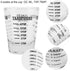 Maxmartt Measuring Shot Glass, Measuring Cup 4 Scales 1ounce 30ml Small Glass Measuring Cup Oz/Ml/Teaspoon/Tablespoon Kitchen Tool with Ounces Mil...