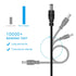 LANMU USB to DC Power Cable, DC 5V Power Cord Charging Cable with 9 Adapters (6.4 * 4.4mm, 6.3 * 3.0mm, 5.5 * 2.5mm, 5.5 * 2.1mm, 5.5 * 1.7 mm, 4....