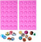 Small Dome Silicone Mold for Cake Decorating Candy Chocolate Mould Semicircle Handmade Resin Craft Mould (round 24 holes mold 2 pcs)...
