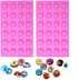 Small Dome Silicone Mold for Cake Decorating Candy Chocolate Mould Semicircle Handmade Resin Craft Mould (round 24 holes mold 2 pcs)...
