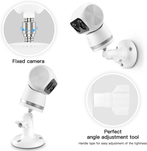 Adjustable Bracket Mount Compatible with Eufy Security Indoor Cam S350 Camera (White)...