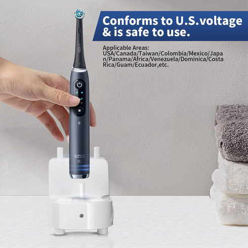 Wall Charger Base for Oral-B Braun, Electric Toothbrush Wall Mounted Adapter PowerReplacement Charger Holder, Compatible with Oral-B Electric Toot...