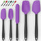 Silicone Spatula Set of 5,High Temperature Resistant, Food Grade Silicone, Dishwasher Safe, for Baking, Cooking (Purple)...