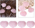4pcs Healing Crystal Rose Quartz Carved Heart Shaped Shiny Stone Reiki Balancing Semi-Precious Decor Polished Adorn Decoration...