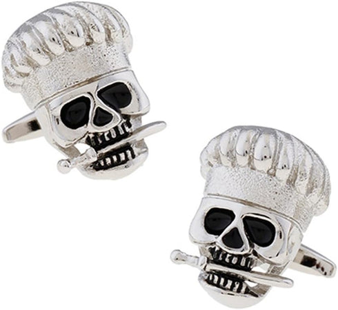 Chef Cook Skull Cufflinks...