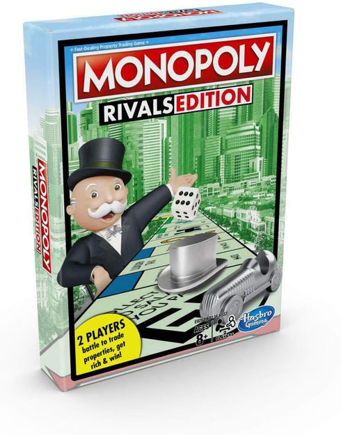 Monopoly Rivals Edition 2 Player Game Hasbro Gaming New Factory Sealed,8 YEARS+...