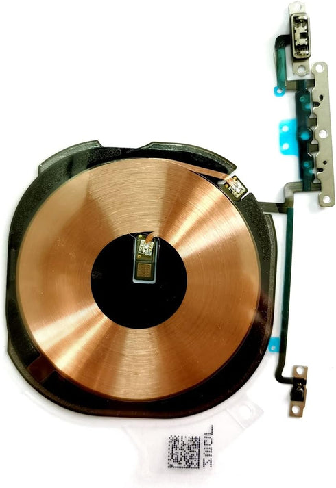 NFC Chip Wireless Charging Charger Panel Coil Sticker with Volume Button Flex Cable for iPhone Xs 5.8 inch......