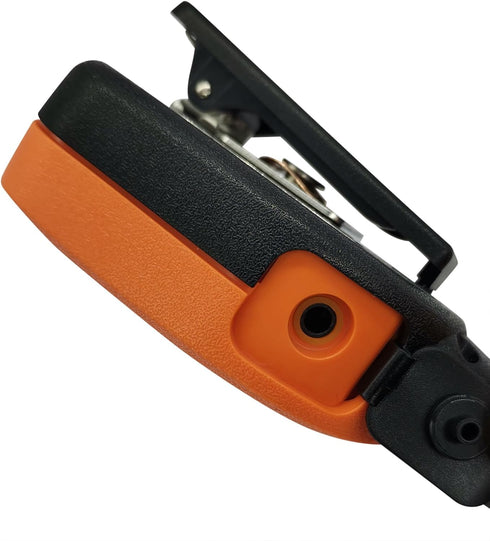 Two Way Radio Shoulder Mic 2 Prong Remote Speaker Microphone with 3.5mm Audio Jack for Motorola Walkie Talkie (Orange), RE034...