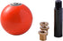 Pool Ball Rod Shifter Knob Orange 5X Gear Shift Knob Billiard Ball Rod Gear Shifting Lever Handle Fit Most Automatic Manual Car Tuck Transmission ...