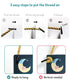 Funplus Baby Sleeping Sign for Front Door - Do Not Knock or Ring - 10?x5? PVC Plastic Hanging Sign?Please do not knock or ring the bell, it upsets...
