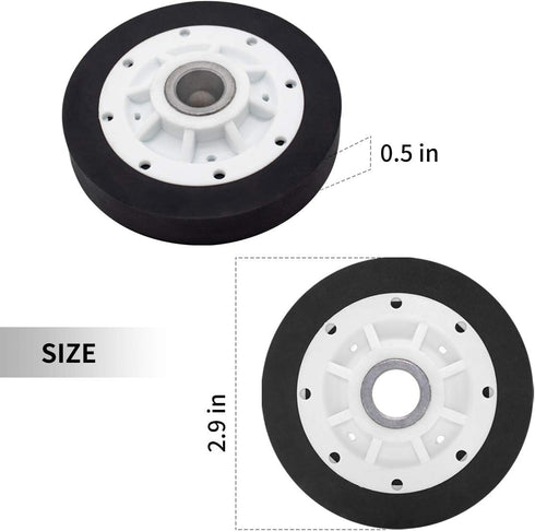 37001042 Drum Support Roller by Sikawai Fit for May-tag Amana Crowley Replaces WP37001042 PS11741913 AP6008773-2 PACK