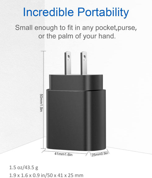 Type C Charger Fast Charging for Samsung - 25W USB C Charger Block, Android Phone Wall Charging with 6Ft Type C to C Cable for Galaxy S25 Ultra/S2...