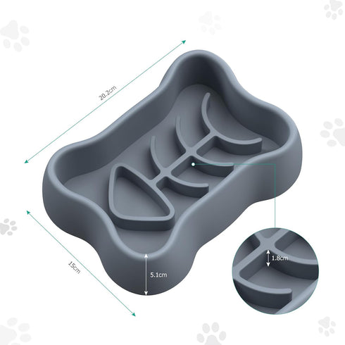 ORIA Slow Feeder Dog Bowls, Silicone Dog Slow Feeder, Anti-Choking Puzzle Dog Food Bowls, Interactive Dog Feeding Bowls with Non Slip Base, Machin...