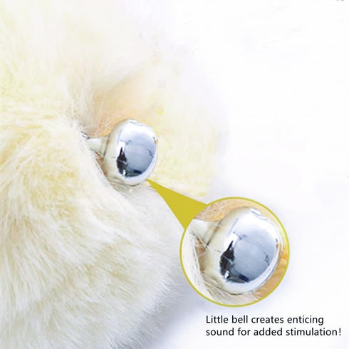 10-Pack Cat Tree Tower Accessories Replacement Attachment Ball Toy, Replaceable Cat Dangling Toy with Bell (Cream-White)...