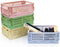 Xhwykzz 4 Pack Mini Foldable Plastic Small Baskets for Organizing and Storage, Collapsible Storage Crate for Home Bedroom Office Classroom Drawer ...
