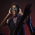 GS GLOWSEEN Light Up Shutter Glasses Sound Reactive - USB Rechargeable Rave Glasses - Black...