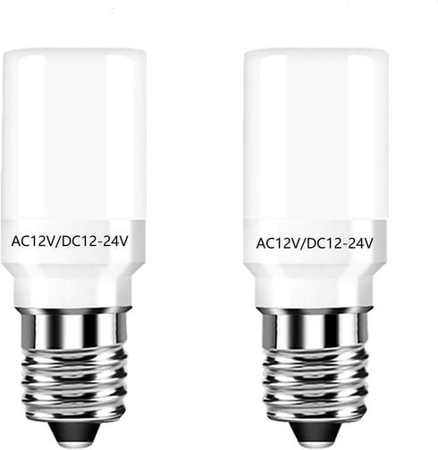 Low Voltage 12V 24V Candelabra E12 Base LED Appliance Light Bulb for ice Maker Water Dispenser RV Marine Landscape WR02X12208 416099 25W Replaceme...