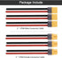 3 Pairs XT60 Connector Male Female Plug with Sheath Housing Connector with 100mm 12AWG Silicon Wire for Lipo Battery RC Planes Cars...