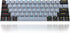Guffercty kred 61-Keys PBT 60% Keycaps 60 Percent Shine-Through OEM Profile Keycaps Backlit US Layout for 60% Mechanical Keyboard (61 Grey Black)...