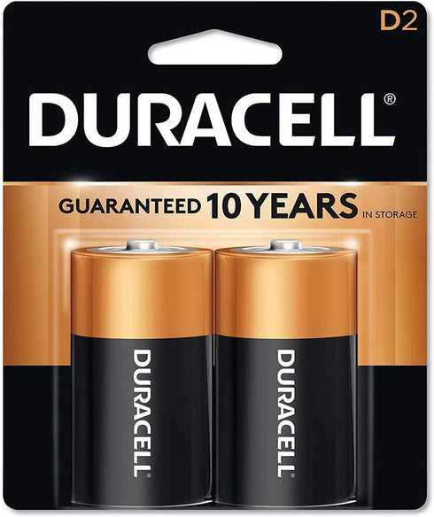 Duracell Alkaline D Batteries 2 Count...