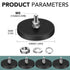 8Pack Rubber Coated Magnets, 30LBS Rubber Coated Neodymium Magnets with M6 Magnetic Assembly Base for Light Bar Mirror Camera Tool(1.69 Inch)...