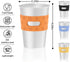 Rich&Ray 12oz Magnetic Fridge Cups, Magnetic Hanging Cup Hanging on Fridge, Ruesuable Stainless Steel Cups with Silicone Cup Holder for Fridges or...