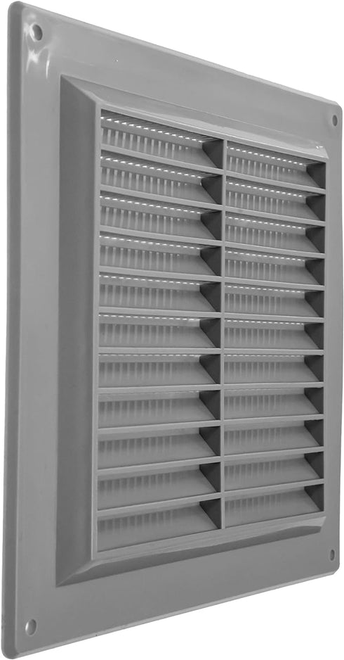 6" x 6" Inch Gray Air Vent Cover with Built-in Pest Guard Screen, HVAC Vent Duct Cover, Vent Cap, Quality Plastic