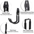 JUXYES Pack of 2 Wall Mounted Garden Hose Holder, Heavy Duty Water Hose Storage Organizer Pipe Reel Holder Hanger, Car Hose and Cord Hanger Bracke...