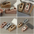 Washi Tape Cutter Office Tape Dispenser Portable Tape Holder Non-Skid Desktop Tape Dispenser Tape Roll Dispenser for Tape Cutter Golden Small Busi...