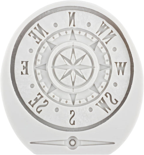Steampunk Compass Fondant Silicone Mold For Cake Decorating Cupcake Topper Candy Chocolate Gum Paste Polymer Clay...