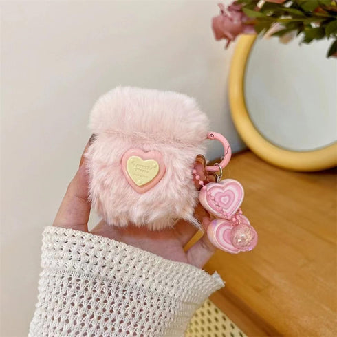 Compatible Airpods Case Cover with Cleaning Kit, Cute Soft Plush Cartoon Airpod Cover Shockproof Airpods Protective Case with Keychain for AirPods...